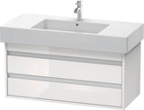 DURAVIT Ketho Waschtischunterbau 1000 mm wandhängend, 2 Schubkästen, weiß matt, für Vero 032910