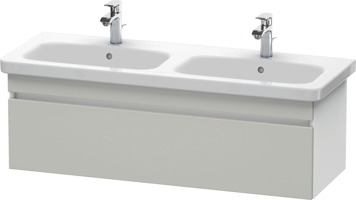 Duravit DuraStyle Waschtischunterbau 1230 mm betongrau matt – wandhängend, 1 Auszug, Soft-Close