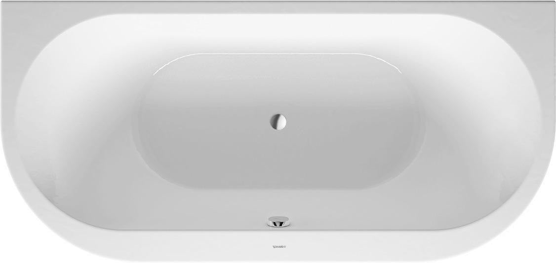 DURAVIT Darling New Badewanne 1900x900 mm Vorwand, weiß Acryl mit Gestell & 2 Rückenschrägen