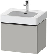 DURAVIT D-Neo Waschtischunterbau 584 mm Eiche Schwarz Matt mit Bronze Griff