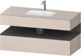 DURAVIT Qatego Studio F. A. Porsche Einbauwaschtisch mit Konsolenwaschtischunterbau 1200 mm Weiß Matt