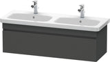 Duravit DuraStyle Waschtischunterbau 1230 mm betongrau matt – wandhängend, 1 Auszug, Soft-Close