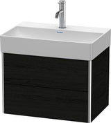 DURAVIT XSquare Waschtischunterbau 584 mm s-matt mit Ahorn Innenausstattung