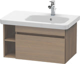 Duravit DuraStyle Waschtischunterbau 730 mm Eiche Terra/Weiß Matt, 1 Auszug, wandhängend