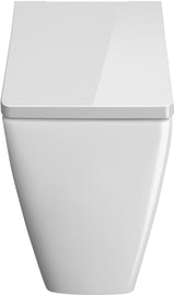 DURAVIT Urinal Viu mit Spüldüse weiß, rimless, Zulauf von hinten, für Deckel