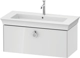 DURAVIT White Tulip Waschtischunterbau 984 mm, 1 Auszug, wandhängend, weiß seidenmatt, mit Griff