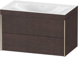 DURAVIT XViu c-bonded Waschtischset 800 mm wandhängend mit 2 Schubkästen und Tip-on-Technik