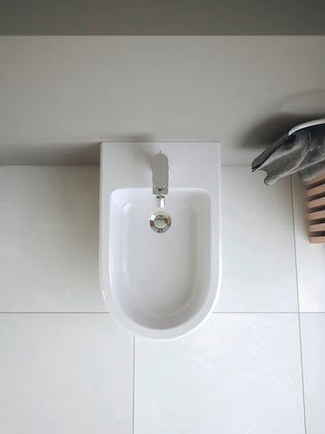 DURAVIT Wave Einhebel-Bidetmischer Chrom mit Keramikmischsystem und 128 mm Auslauf
