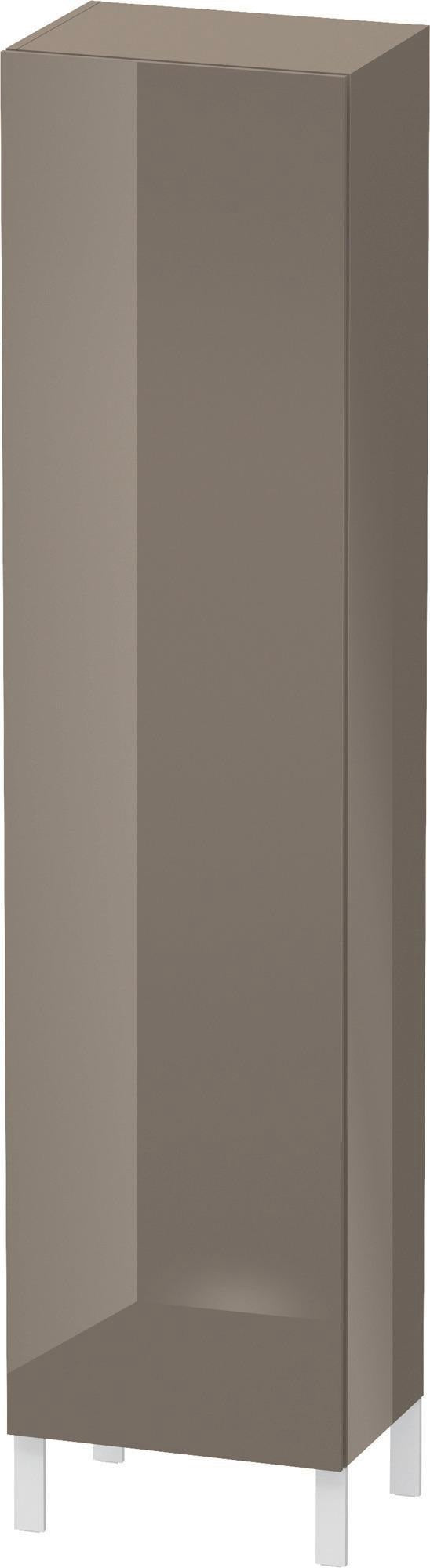 Duravit L-Cube Hochschrank 500 mm, 1 Tür links, flannel grey hochglanz, wandhängend