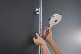 DURAVIT Duschsystem Shower Systems Shelf 1050 mit Thermostat, Kopf- und Handbrause, Chrom Weiß Hochglanz