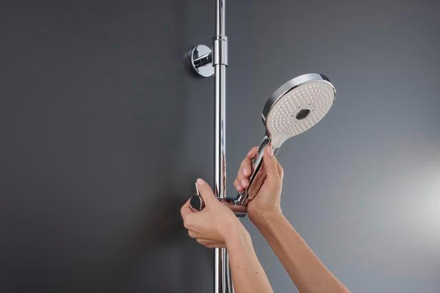 DURAVIT Duschsystem Shower Systems Shelf 1050 MinusFlow Brausethermostat Chrom Weiß Hochglanz