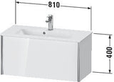 Duravit Waschtischunterbau XVIU 810x400x390mm 1 Az Nussbaum mittel s-matt