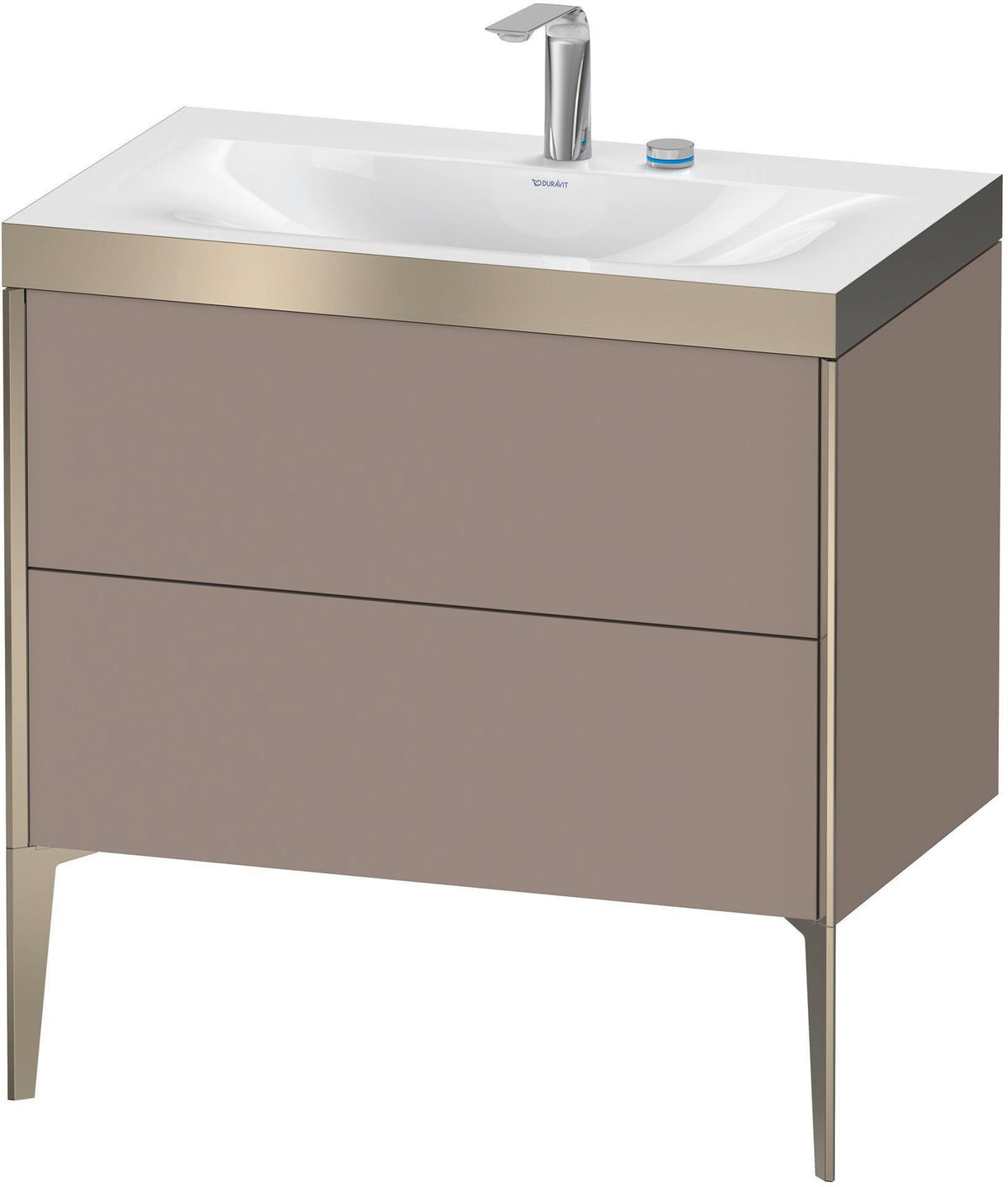 DURAVIT XViu c-bonded Waschtischset bodenstehend 800 mm mit 2 Auszügen und Push-Open