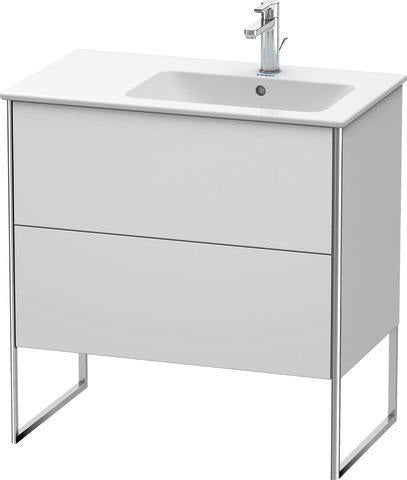 Duravit XSquare Waschtischunterbau 810x832x478 mm mit 2 Auszügen in seidenmattem Esche-Ahorn