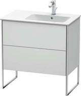 Duravit XSquare Waschtischunterbau 810x832x478 mm mit 2 Auszügen in seidenmattem Esche-Ahorn