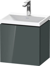 DURAVIT L-Cube Waschtischset 450x350x480 mm in Amerikanisch Nussbaum Matt – Wandhängend, 1 Tür