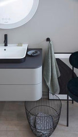 DURAVIT Aufsatzbecken Happy D.2 Plus 600 mm Weiß mit Überlauf und Hahnlochbank