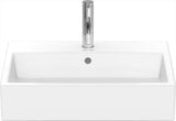 DURAVIT Aufsatzbecken Vero Air 600 mm mit Überlauf, Hahnlochbank und geschliffener Oberfläche in Weiß