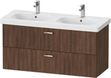 Duravit XBase Waschtischunterbau wandhängend 600 mm, 2 Schubladen, weiß matt – Soft-Close