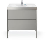 DURAVIT XViu c-bonded Waschtischset bodenstehend 800 mm mit 2 Auszügen und Push-Open