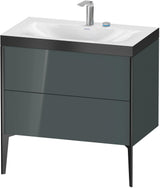 Duravit XViu c-bonded Waschtischset bodenstehend 800 mm mit 2 Auszügen, Push-Open und Soft-Close