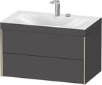 Spanplatte / anthrazit / m.Viu,2Schk.,503x800x480mm 2Hl,champ. matt/graphit matt,Rahmen C