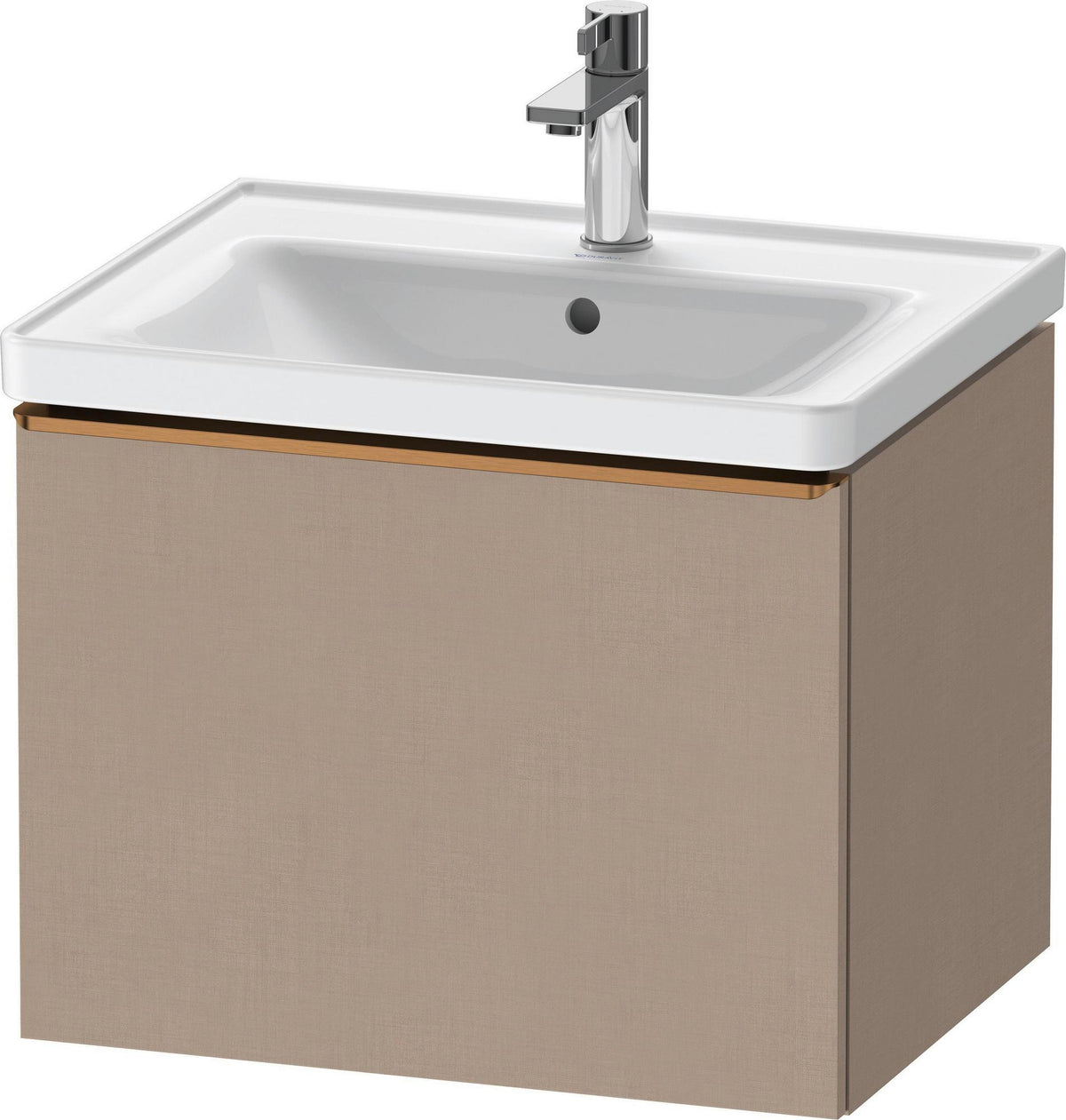 DURAVIT D-Neo Waschtischunterbau 584 mm betongrau matt mit 1 Auszug und Soft-Close