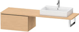 DURAVIT L-Cube Unterschrank 720 mm weiß matt – 1 Auszug, wandhängend, Tip-on