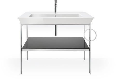 DURAVIT White Tulip Metallkonsole 984 mm von Philippe Starck – Höhenverstellbar, Weiß Seidenmatt