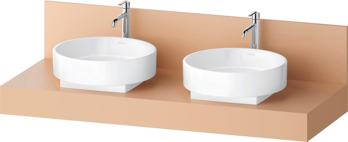 DURAVIT Balcoon Konsole 1400 mm mit Ausschnitt links – Elfenbein Matt