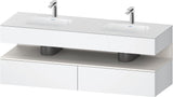 DURAVIT Qatego Studio F. A. Porsche Waschtischset 1600 mm mit Konsolenwaschtischunterbau, 2 Auszüge