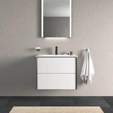 DURAVIT Viu Möbelwaschtisch 730 mm Weiß mit Überlauf und Hahnlochbank