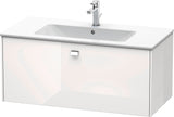 Duravit Brioso Waschtischunterbau 620 mm betongrau matt mit 1 Auszug und Soft-Close