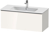 Duravit D-Neo Waschtischunterbau 1010 mm, 1 Auszug, Weiß Matt, Griff Bronze Gebürstet, Wandhängend