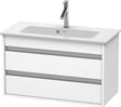 DURAVIT Ketho Waschtischunterbau 800 mm Weiß Matt mit 2 Schubkästen und Soft-Close