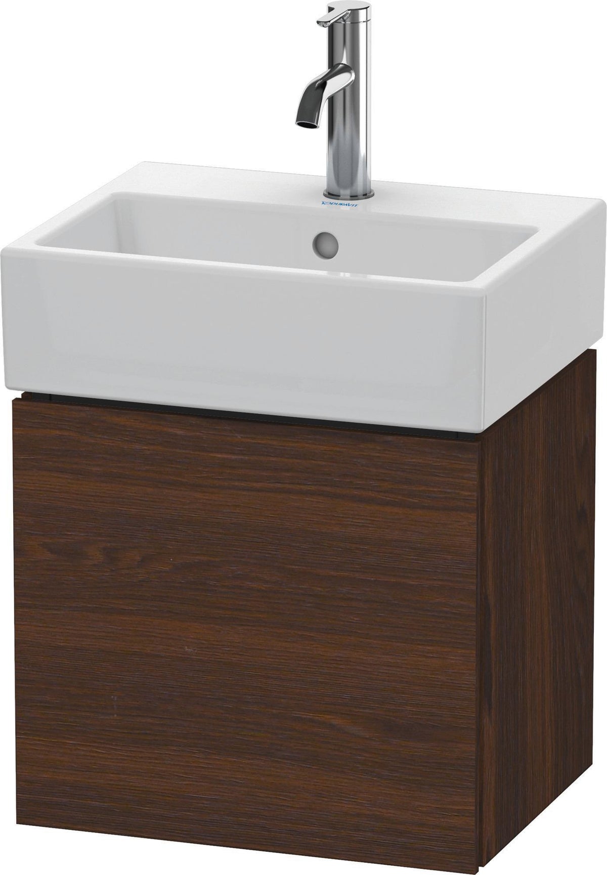 Duravit L-Cube Waschtischunterbau 434 mm weiß matt, 1 Tür links, wandhängend