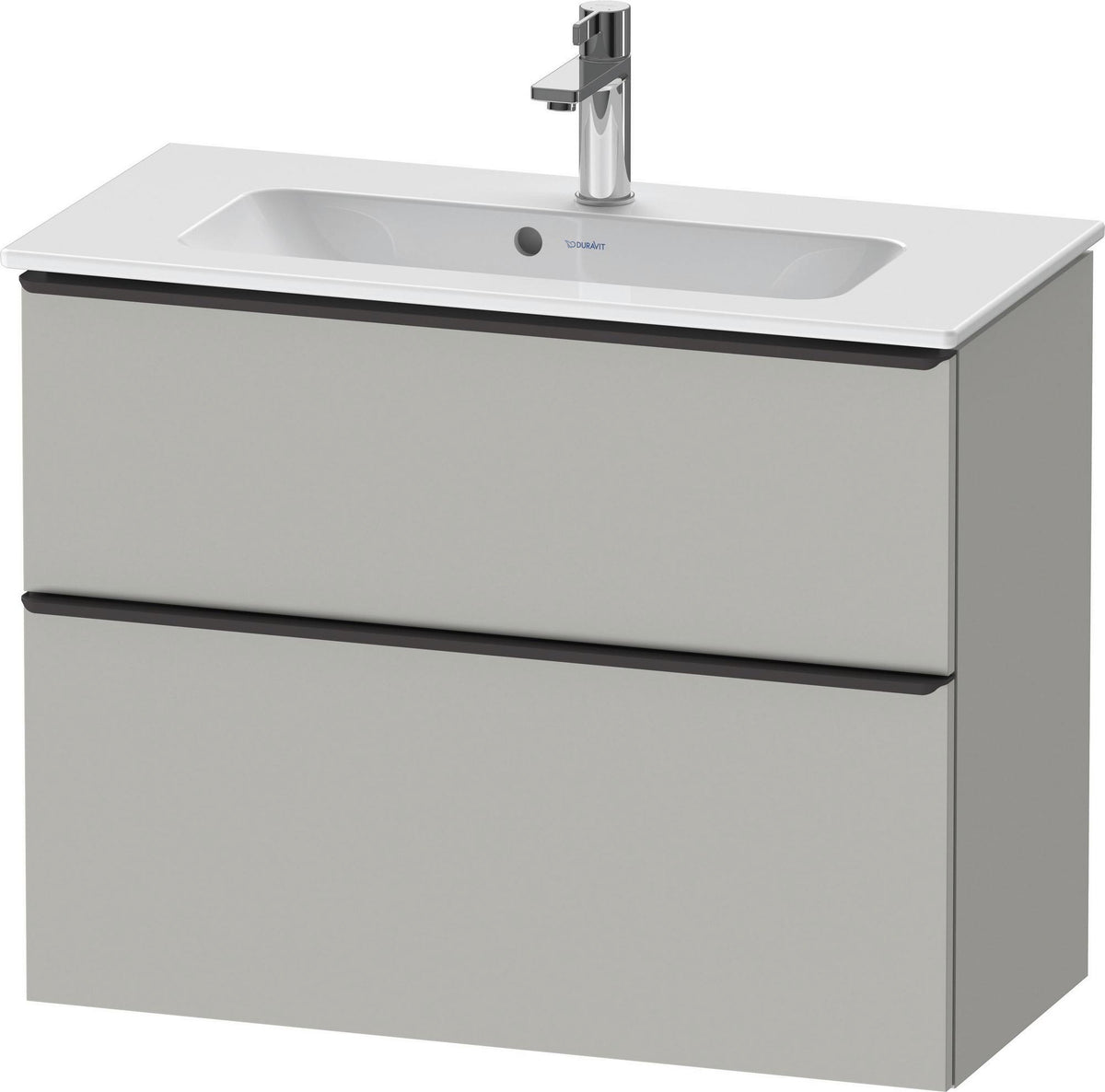 DURAVIT D-Neo Waschtischunterbau 810 mm Eiche Schwarz Bronze, wandhängend, 1 Auszug