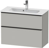 DURAVIT D-Neo Waschtischunterbau 810 mm Eiche Schwarz Bronze, wandhängend, 1 Auszug