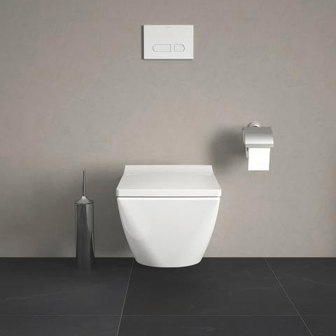 DURAVIT WC-Sitz Design Classics Viu Weiß mit Edelstahl-Scharnieren, ohne Absenkautomatik