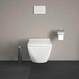 DURAVIT WC-Sitz Design Classics Viu Weiß mit Edelstahl-Scharnieren, ohne Absenkautomatik