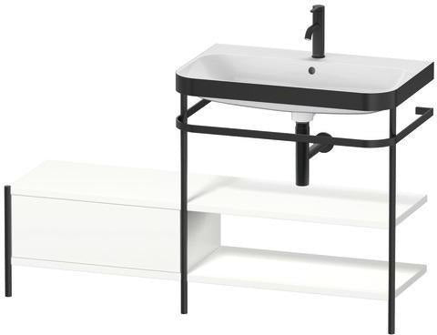 Duravit Waschtischunterbau Happy D.2 Plus 1400 mm mit Metallkonsole, supermatt