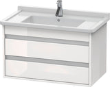 DURAVIT Ketho Waschtischunterbau wandhängend 800 mm weiß matt mit 2 Schubkästen