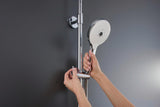 DURAVIT Duschsystem Shower Systems Shelf 1050 mit Thermostat, Kopf- und Handbrause, Chrom Weiß Hochglanz
