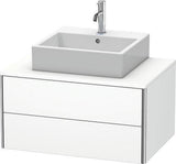 Duravit XSquare Waschtischunterbau 800 mm, 2 Schubkästen, s-matt, Eiche Ahorn