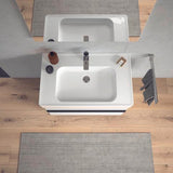 DURAVIT Soleil by Starck Möbelwaschtisch 600 mm Weiß mit Überlauf und 1 Hahnloch
