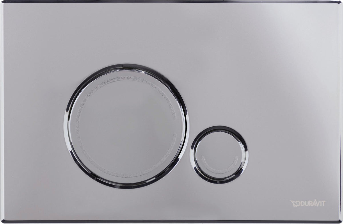 DURAVIT DuraSystem Betätigungsplatte mechanisch für WC Beta 120 Dual Flush Aufgesetzt Chrom