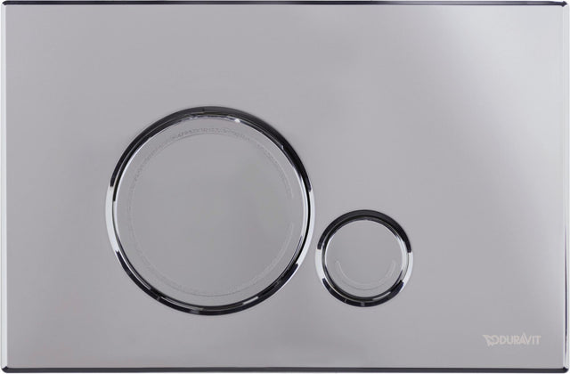 DURAVIT DuraSystem Betätigungsplatte mechanisch für WC Beta 120 Dual Flush Aufgesetzt Chrom