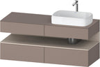 basalt matt / Nische taupe supermatt, mit Siphonausschnitt und Schürze / sonstige