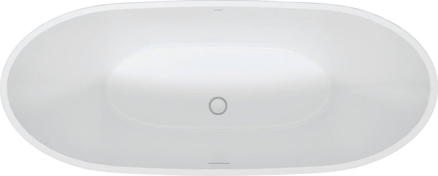 DURAVIT DuraVato Freistehbadewanne oval weiß Acryl 1700x710x690 mm mit Überlauf