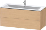 Duravit L-Cube Waschtischunterbau 1220 mm taupe matt mit 2 Schubkästen und Tip-On-Technik